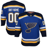 St. Louis Blues Youth Home Premier Custom Jersey - Blue - NHL 3820544