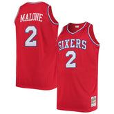 Moses Malone Philadelphia 76ers 1982/83 Big & Tall Hardwood Classics Swingman Jersey Red | Mitchell & Ness US