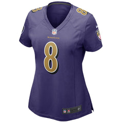 Nike Lamar Jackson Baltimore Ravens Women's Alternate Game Player Jersey Purple