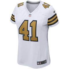 Nike Alvin Kamara New Orleans Saints Women's Alternate Game Player Jersey White