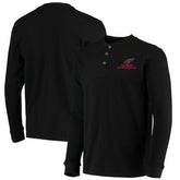 Arizona Cardinals Dunbrooke Logo Maverick Thermal Henley Long Sleeve T-Shirt Black