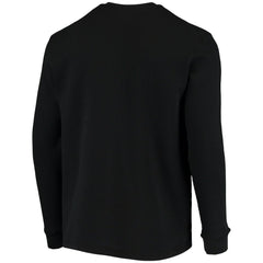 Cincinnati Bengals Dunbrooke Logo Maverick Thermal Henley Long Sleeve T-Shirt Black