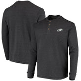 Philadelphia Eagles Dunbrooke Logo Maverick Thermal Henley Long Sleeve T-Shirt Charcoal