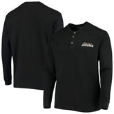 Jacksonville Jaguars Dunbrooke Logo Maverick Thermal Henley Long Sleeve T-Shirt Black