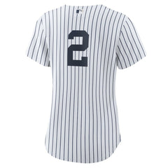 Derek Jeter New York Yankees Nike Women's Home Replica Player Jersey - White/Navy - Nike on Sale