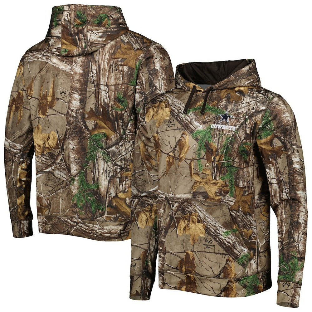 Dallas Cowboys Champion Tech Fleece Pullover Hoodie Realtree Camo