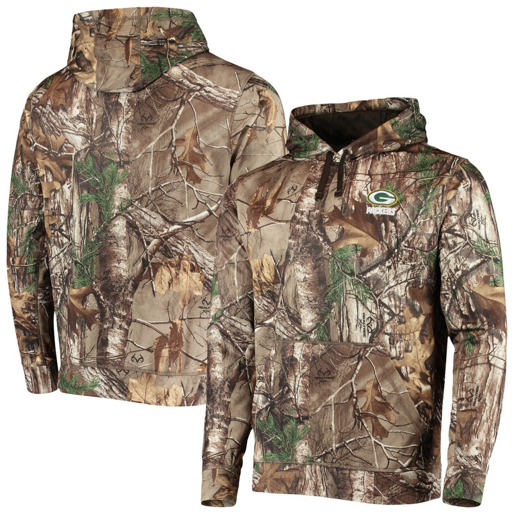 Green Bay Packers Dunbrooke Circle Champion Tech Fleece Pullover Hoodie Realtree Camo