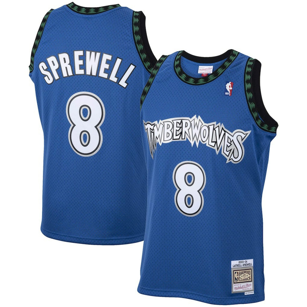 Latrell Sprewell Minnesota Timberwolves 2003/04 Hardwood Classics Swingman Jersey Blue | Mitchell & Ness for sale