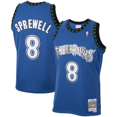 Latrell Sprewell Minnesota Timberwolves 2003/04 Hardwood Classics Swingman Jersey Blue | Mitchell & Ness for sale