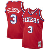 Allen Iverson Philadelphia 76ers 2002/03 Hardwood Classics Swingman Jersey Red | Mitchell & Ness online