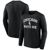 Men's Black Chicago White Sox Team Heart & Soul Long Sleeve T-Shirt - MLB on Sale