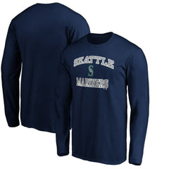 Men's Navy Seattle Mariners Team Heart & Soul Long Sleeve T-Shirt - MLB Online