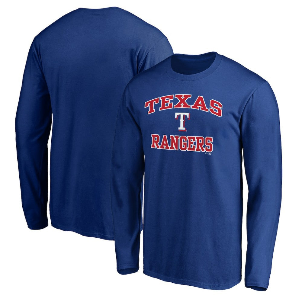 Men's Royal Texas Rangers Team Heart & Soul Long Sleeve T-Shirt - MLB Lifestyle
