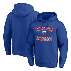 Texas Rangers Heart & Soul Pullover Hoodie - Royal - MLB Online