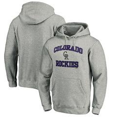Colorado Rockies Fanatics MTO Label Heart & Soul Pullover Hoodie - Heather Gray - Fanatics on Sale
