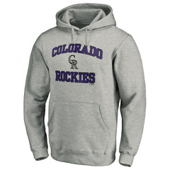 Colorado Rockies Fanatics MTO Label Heart & Soul Pullover Hoodie - Heather Gray - Fanatics on Sale