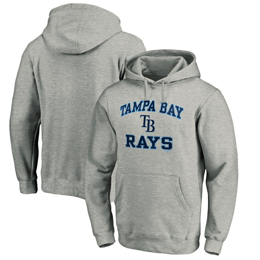 Tampa Bay Rays Fanatics MTO Label Heart & Soul Pullover Hoodie - Heather Gray - Fanatics on Sale