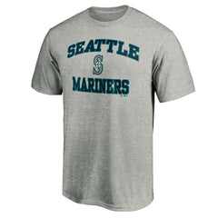 Seattle Mariners Fanatics MTO Label Heart & Soul T-Shirt - Heather Gray - Fanatics Sale