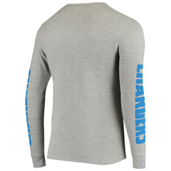 Los Angeles Chargers Junk Food Heavyweight Thermal Long Sleeve T-Shirt Heathered Gray