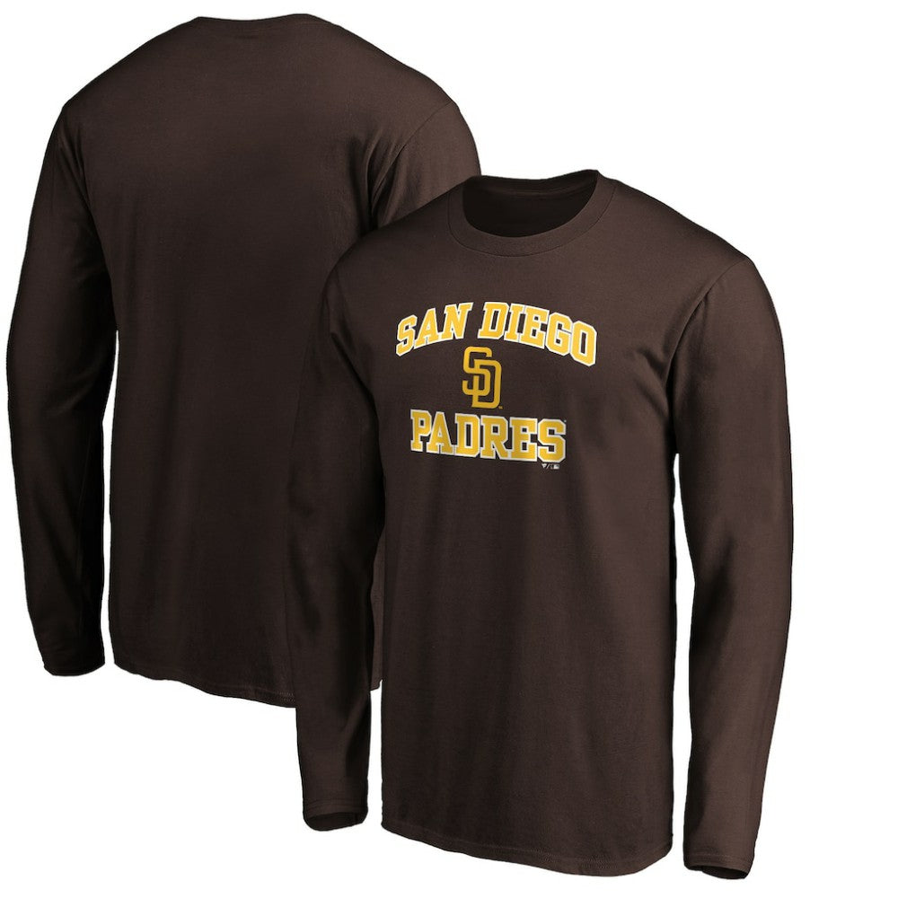 San Diego Padres Team Heart & Soul Long Sleeve T-Shirt - Brown - MLB Sale