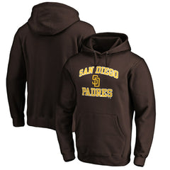 San Diego Padres Fanatics MTO Label Heart & Soul Pullover Hoodie - Brown - Fanatics Sale