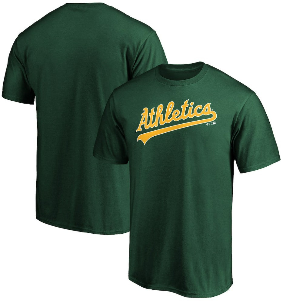 Athletics Official Wordmark Team T-Shirt - Green - MLB Discount