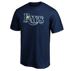 Tampa Bay Rays Official Wordmark Team T-Shirt - Navy - MLB Sale
