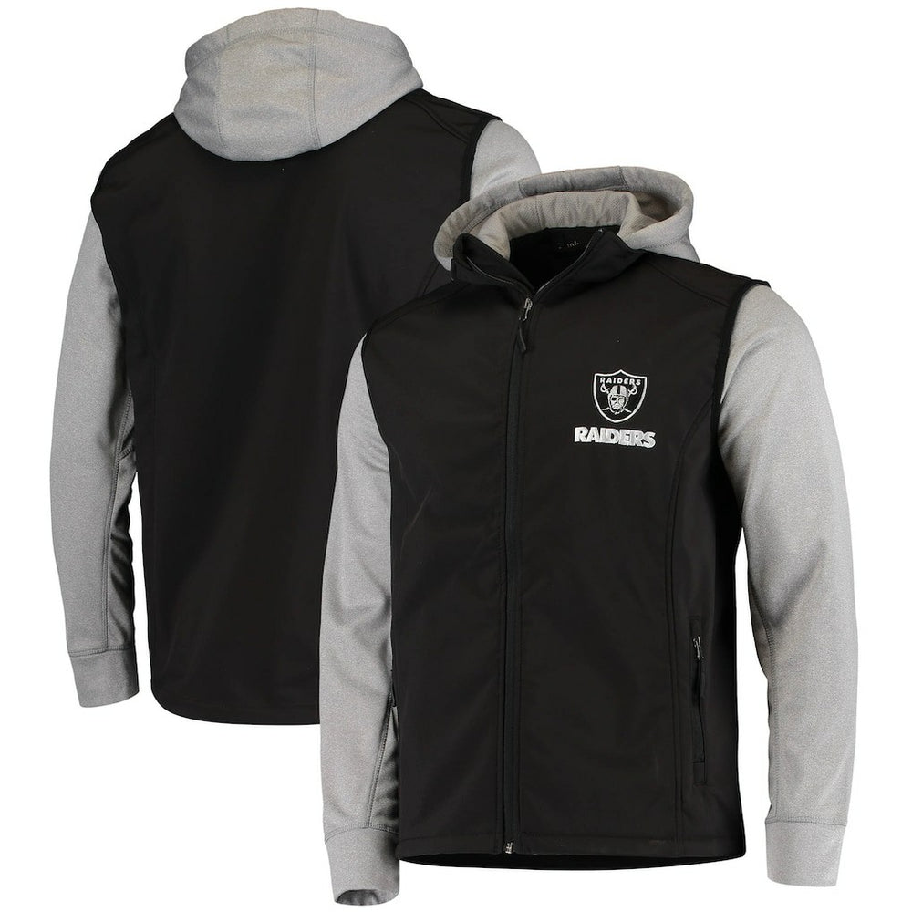 Las Vegas Raiders Dunbrooke Alpha Full-Zip Jacket Black/Gray