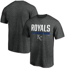 Kansas City Royals Win Stripe Logo T-Shirt - Charcoal - MLB Online