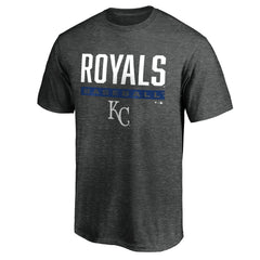 Kansas City Royals Win Stripe Logo T-Shirt - Charcoal - MLB Online
