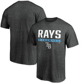 Tampa Bay Rays Win Stripe Logo T-Shirt II - Charcoal - MLB Sale