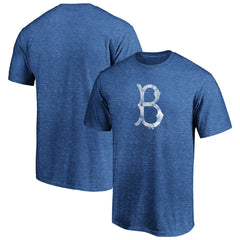 Brooklyn Dodgers Cooperstown Collection True Classics Throwback Logo Tri-Blend T-Shirt - Royal - MLB Discount