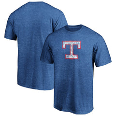 Texas Rangers Cooperstown Collection True Classics Throwback Logo Tri-Blend T-Shirt - Royal - MLB Lifestyle