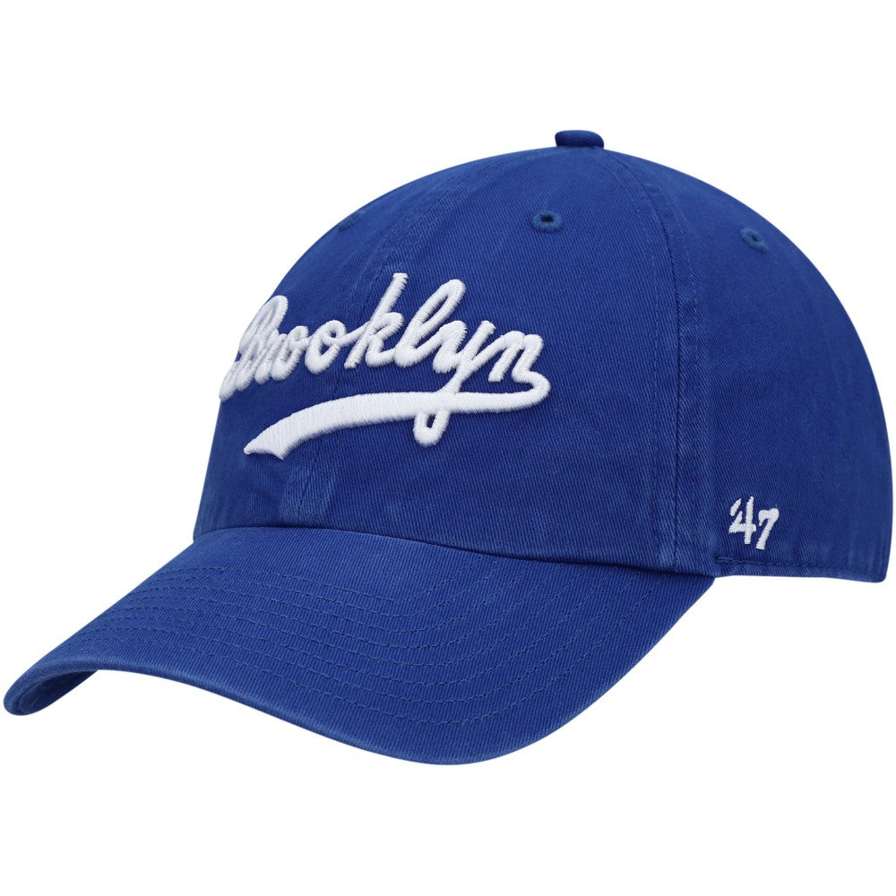 Brooklyn Dodgers '47 Logo Cooperstown Collection Clean Up Adjustable Hat - Royal - 47 brand Sale