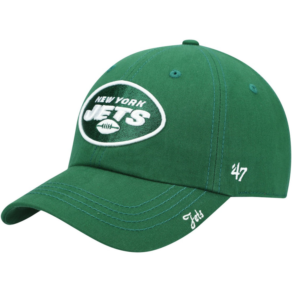 47 brand New York Jets '47 Women's Miata Clean Up Primary Adjustable Hat Green