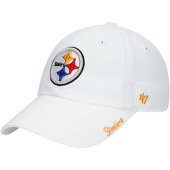 47 brand Pittsburgh Steelers '47 Women's Miata Clean Up Logo Adjustable Hat White
