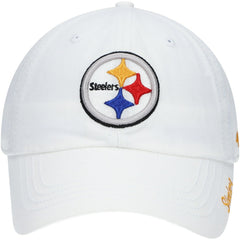 47 brand Pittsburgh Steelers '47 Women's Miata Clean Up Logo Adjustable Hat White