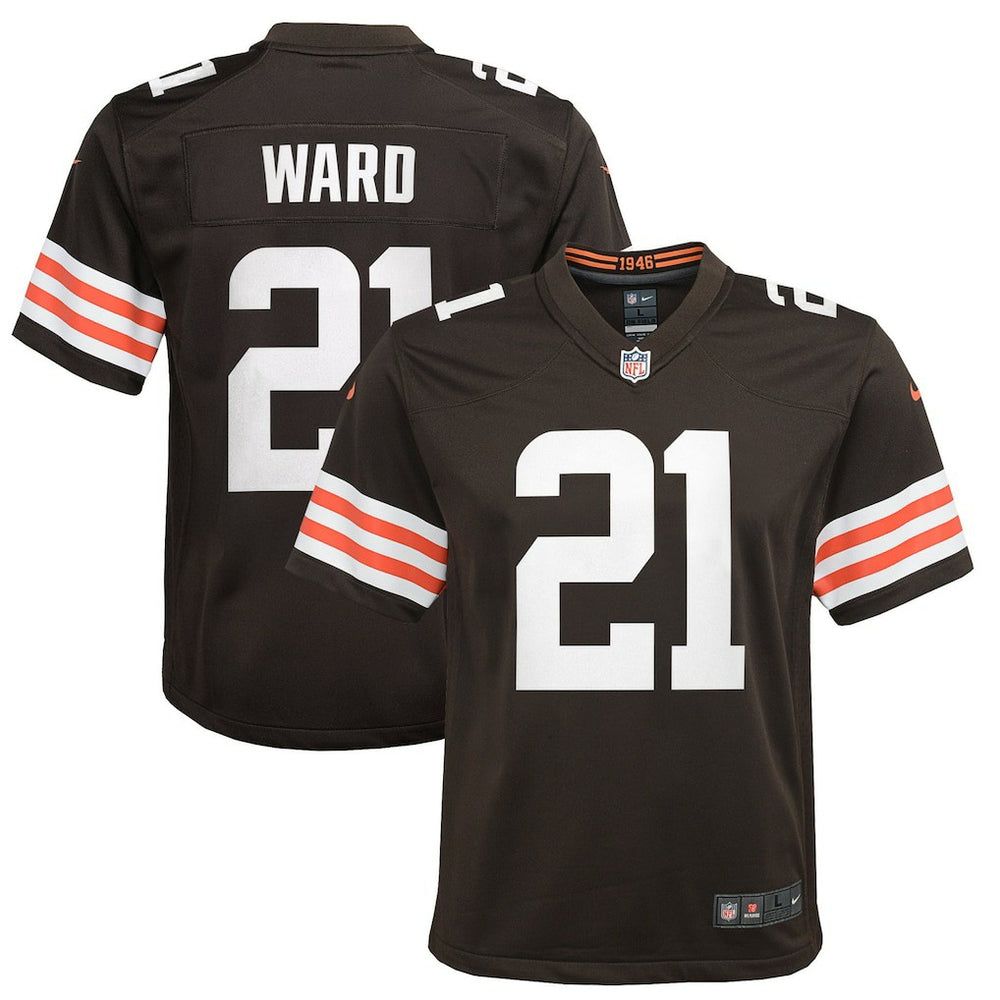 Nike Denzel Ward Cleveland Browns Youth Game Jersey Brown