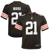 Nike Denzel Ward Cleveland Browns Youth Game Jersey Brown