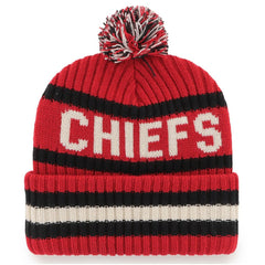47 brand Kansas City Chiefs '47 Bering Cuffed Knit Hat with Pom Red