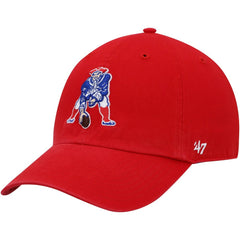 47 brand New England Patriots '47 Clean Up Adjustable Hat Red