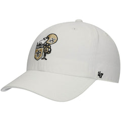 47 brand New Orleans Saints '47 Clean Up Adjustable Hat White