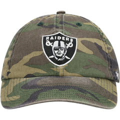 47 brand Las Vegas Raiders '47 Woodland Clean Up Adjustable Hat Camo