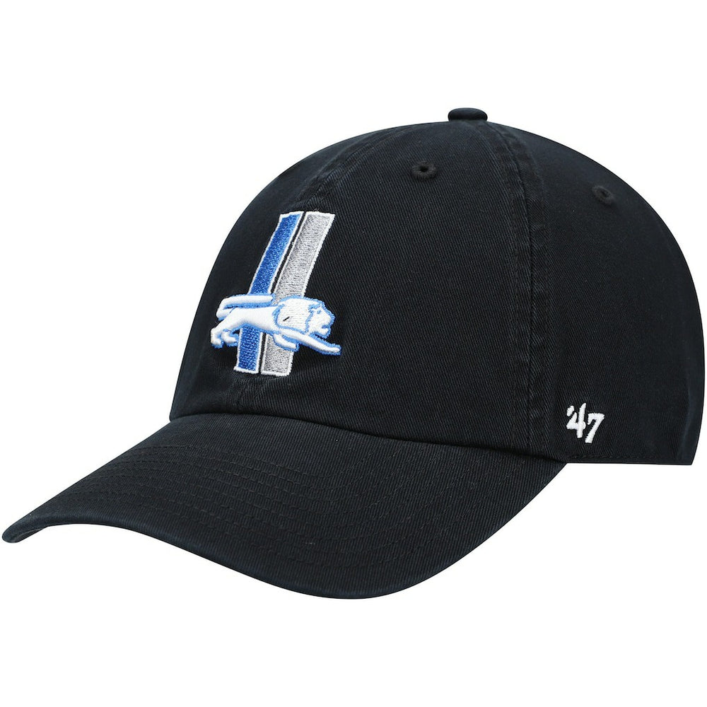 47 brand Detroit Lions '47 Clean Up Adjustable Hat Black