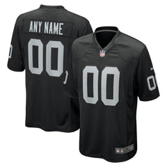 Nike Las Vegas Raiders Custom Game Jersey Black