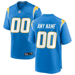 Nike Los Angeles Chargers Custom Game Jersey Powder Blue