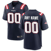 Nike New England Patriots Custom Game Jersey Navy