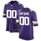 Nike Minnesota Vikings Custom Game Jersey Purple
