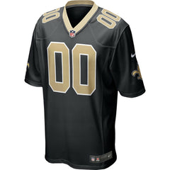 Nike New Orleans Saints Custom Game Jersey Black