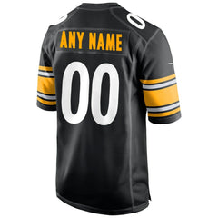 Nike Pittsburgh Steelers Custom Game Jersey Black